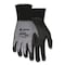 Mcr Safety Gloves, Nitrile; Nylon; Spandex, Black/Gray, Large 12 PK N96790L - alternate 1
